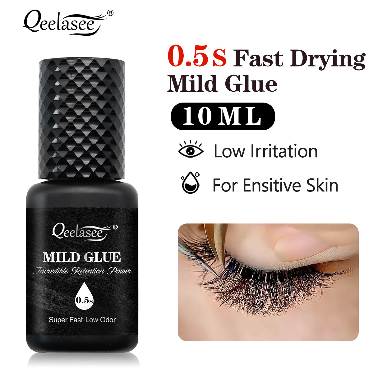 10ml 0.5s Long Lasting Eyelash Mild Glue-0507