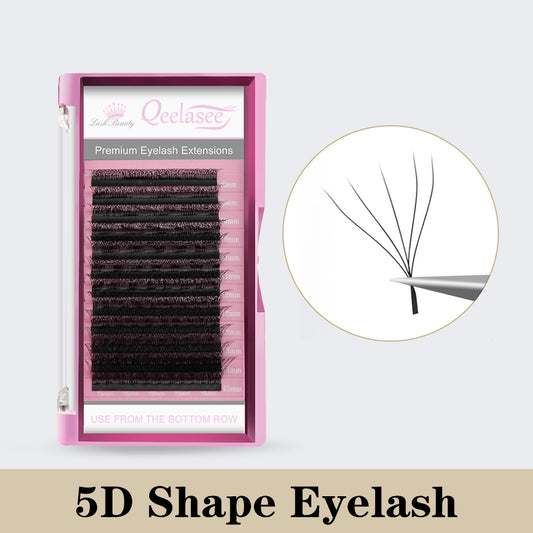 Qeelasee 5D W Shape Eyelashes