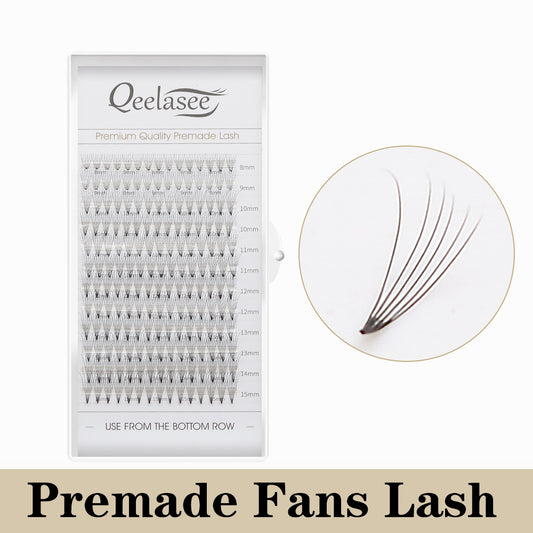 Qeelasee Premade Volume Fans Lash 6D