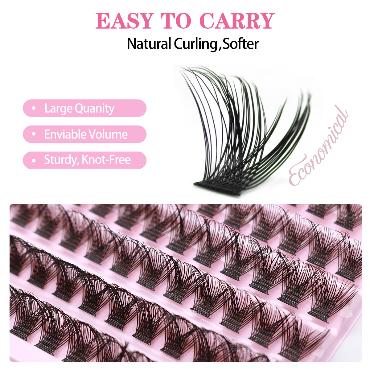 DIY Cluster Lash 120/200pcs+KIT