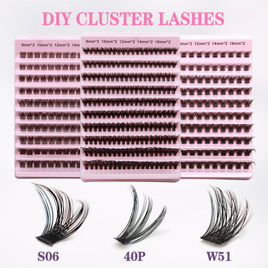 DIY Cluster Lash 120/200pcs+KIT