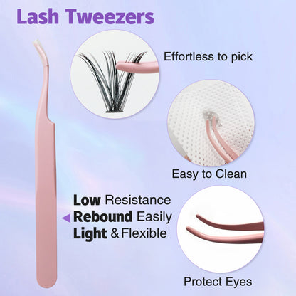 DIY Cluster Lash 120/200pcs+KIT