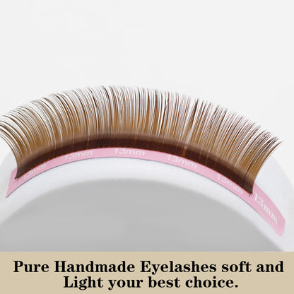 Qeelasee Brown Color False Eyelash Extensions