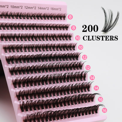 DIY Cluster Lash 120/200pcs+KIT