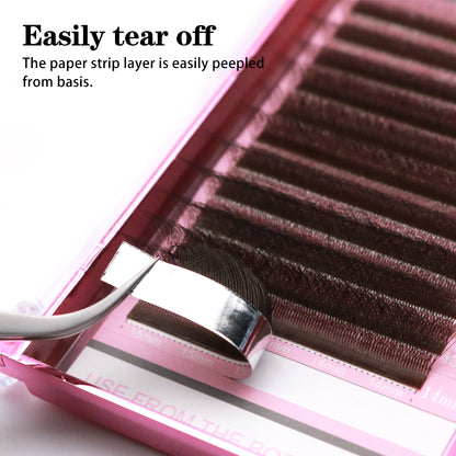 Qeelasee Brown Color 5D-W 0.07mm Eyelash Extension