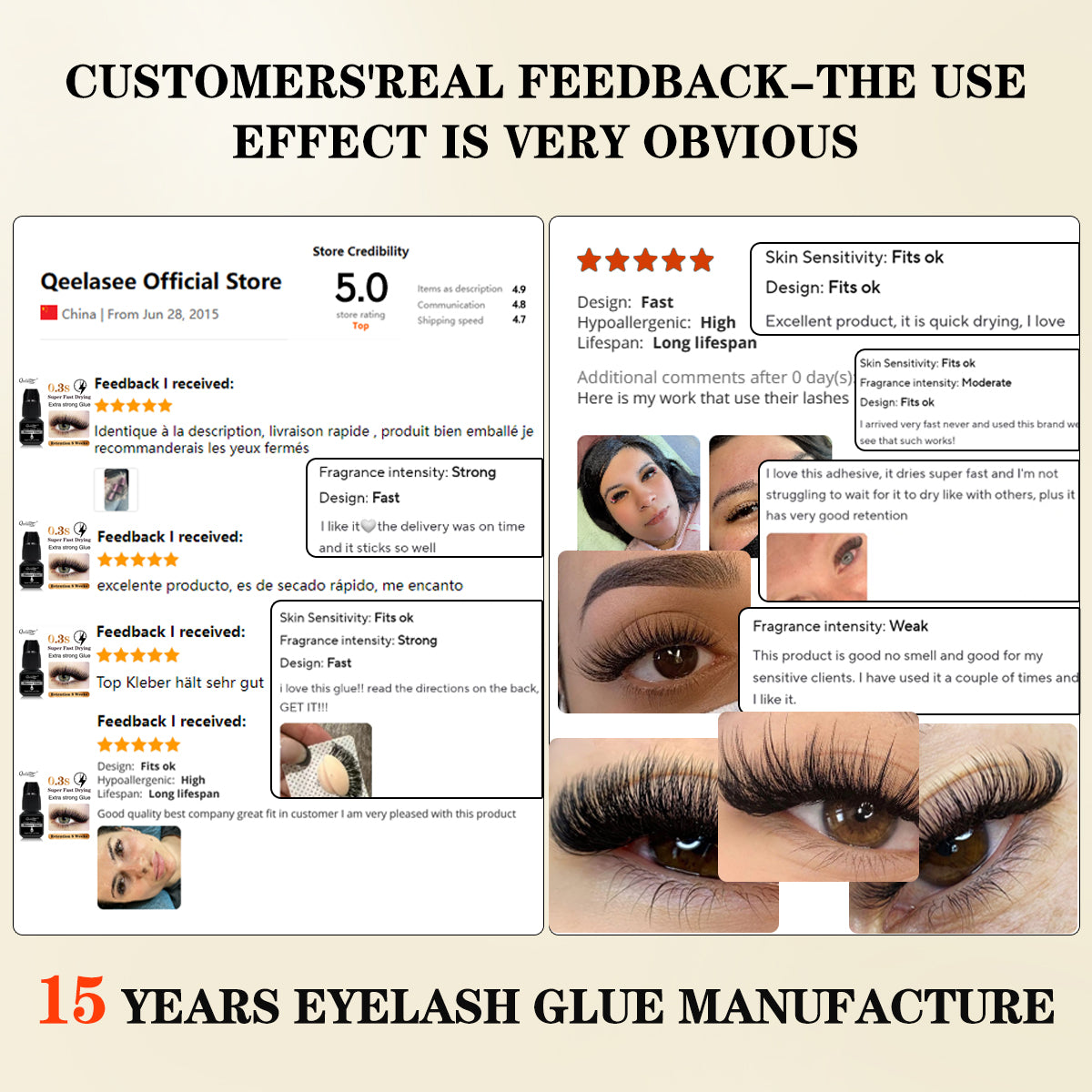 0.1s-0.3s Fast Glue for Volume Eyelash