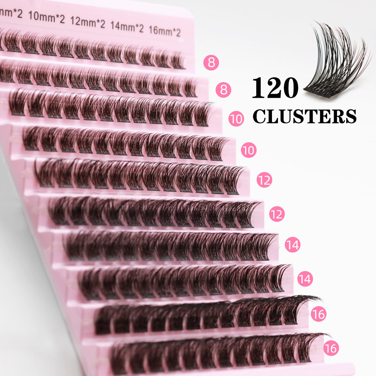 DIY Cluster Lash 120/200pcs+KIT